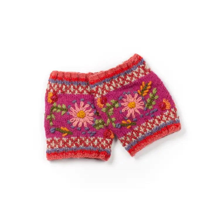Cozy Abigail Boot Cuffs: Hand-Knit Wool Warmth From Nepal.